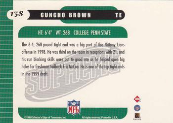 1999 Collector's Edge Supreme #138 Cuncho Brown Back