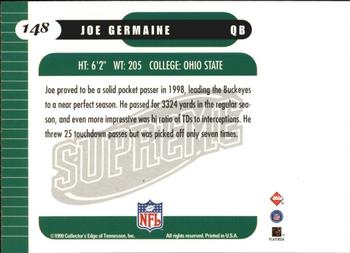 1999 Collector's Edge Supreme #148 Joe Germaine Back