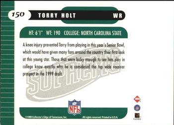 1999 Collector's Edge Supreme #150 Torry Holt Back