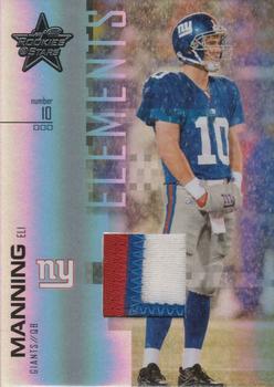 2007 Leaf Rookies & Stars - Elements Materials Holofoil #105 Eli Manning Front
