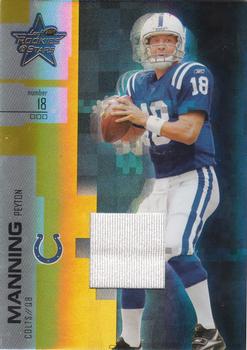 2007 Leaf Rookies & Stars - Materials Gold #80 Peyton Manning Front