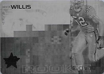 2007 Leaf Rookies & Stars - Printing Plates Black #223 Patrick Willis Front