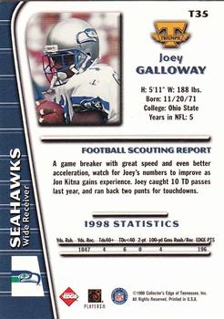1999 Collector's Edge Triumph #T35 Joey Galloway Back