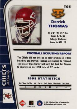1999 Collector's Edge Triumph #T95 Derrick Thomas Back