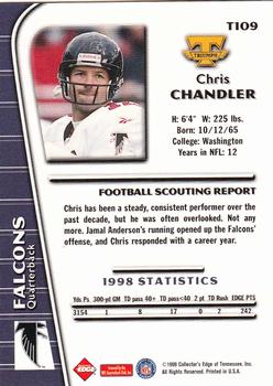 1999 Collector's Edge Triumph #T109 Chris Chandler Back