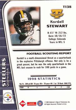 1999 Collector's Edge Triumph #T138 Kordell Stewart Back