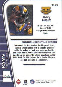 1999 Collector's Edge Triumph #T159 Torry Holt Back