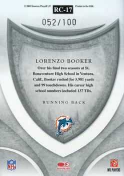 2007 Leaf Rookies & Stars - Rookie Crusade Green #RC-17 Lorenzo Booker Back