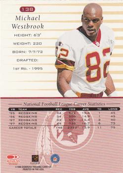 1999 Donruss #138 Michael Westbrook Back