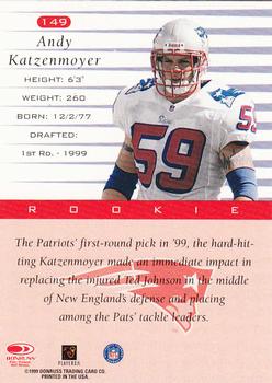 1999 Donruss #149 Andy Katzenmoyer Back