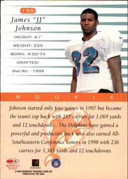 1999 Donruss #155 James Johnson Back