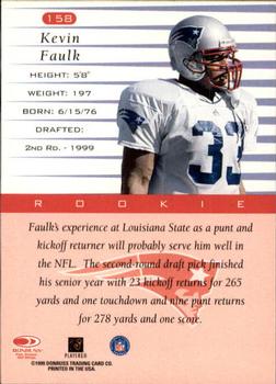 1999 Donruss #158 Kevin Faulk Back
