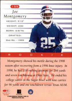 1999 Donruss #159 Joe Montgomery Back