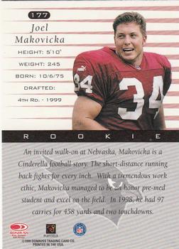 1999 Donruss #177 Joel Makovicka Back
