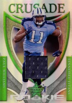 2007 Leaf Rookies & Stars - Rookie Crusade Materials Green #RC-34 Paul Williams Front