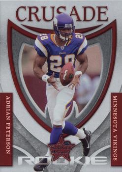 2007 Leaf Rookies & Stars - Rookie Crusade Red #RC-19 Adrian Peterson Front