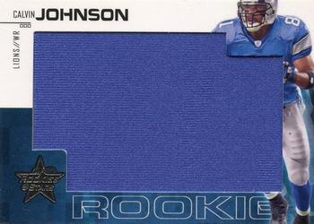 2007 Leaf Rookies & Stars - Rookie Jerseys Jumbo Swatch #208 Calvin Johnson Front