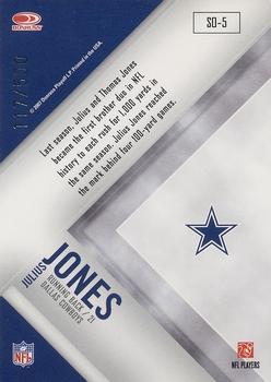 2007 Leaf Rookies & Stars - Standing Ovation Blue #SO-5 Julius Jones Back
