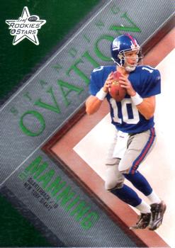 2007 Leaf Rookies & Stars - Standing Ovation Green #SO-19 Eli Manning Front