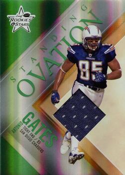 2007 Leaf Rookies & Stars - Standing Ovation Materials Green #SO-16 Antonio Gates Front