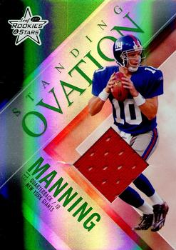 2007 Leaf Rookies & Stars - Standing Ovation Materials Green #SO-19 Eli Manning Front