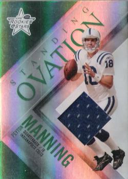 2007 Leaf Rookies & Stars - Standing Ovation Materials Green #SO-21 Peyton Manning Front