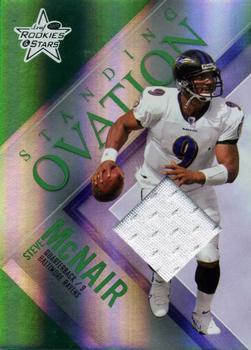 2007 Leaf Rookies & Stars - Standing Ovation Materials Green #SO-22 Steve McNair Front