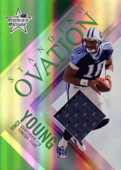 2007 Leaf Rookies & Stars - Standing Ovation Materials Green #SO-30 Vince Young Front