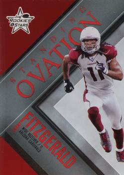 2007 Leaf Rookies & Stars - Standing Ovation Red #SO-15 Larry Fitzgerald Front