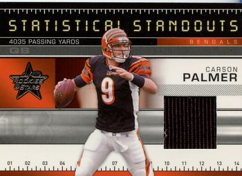 2007 Leaf Rookies & Stars - Statistical Standouts Materials #SS-4 Carson Palmer Front