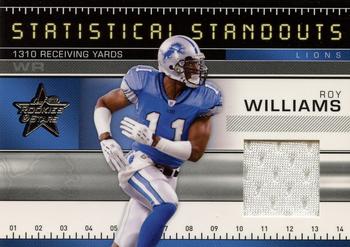2007 Leaf Rookies & Stars - Statistical Standouts Materials #SS-11 Roy Williams Front