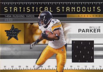 2007 Leaf Rookies & Stars - Statistical Standouts Materials #SS-20 Willie Parker Front