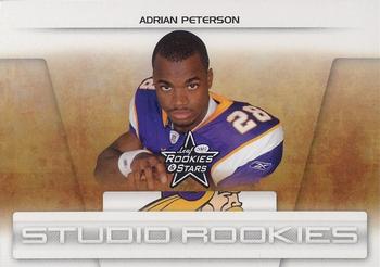 2007 Leaf Rookies & Stars - Studio Rookies #SR-1 Adrian Peterson Front