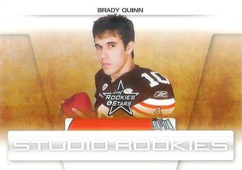 2007 Leaf Rookies & Stars - Studio Rookies #SR-4 Brady Quinn Front