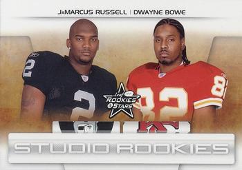 2007 Leaf Rookies & Stars - Studio Rookies #SR-35 JaMarcus Russell / Dwayne Bowe Front