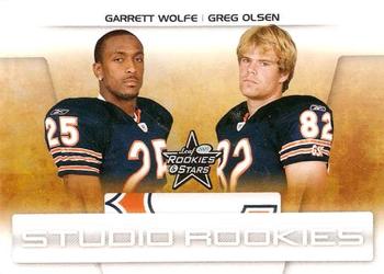 2007 Leaf Rookies & Stars - Studio Rookies #SR-39 Garrett Wolfe / Greg Olsen Front