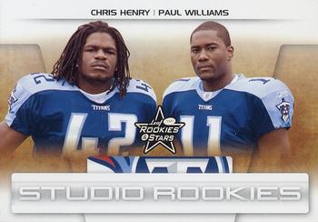 2007 Leaf Rookies & Stars - Studio Rookies #SR-46 Chris Henry / Paul Williams Front