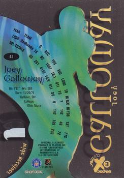 1999 SkyBox E-X Century #41 Joey Galloway Back