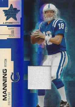 2007 Leaf Rookies & Stars Longevity - Materials Sapphire #80 Peyton Manning Front