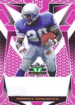 2023 Leaf Eclectic - Valiant Autographs Clear Pink Unsigned Pre-Production Proofs #NNO Barry Sanders Front