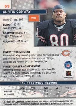 1999 Finest #53 Curtis Conway Back