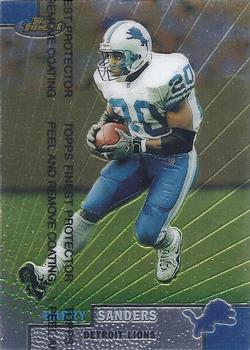 1999 Finest #80 Barry Sanders Front