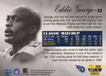 1999 Flair Showcase #15 Eddie George Back