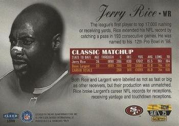 1999 Flair Showcase #25 Jerry Rice Back