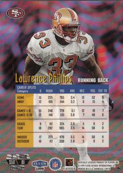 1999 Flair Showcase #81 Lawrence Phillips Back