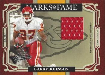 2007 Playoff Absolute Memorabilia - Marks of Fame Materials #MOF-16 Larry Johnson Front