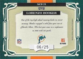 2007 Playoff Absolute Memorabilia - Marks of Fame Spectrum #MOF-28 Lorenzo Booker Back