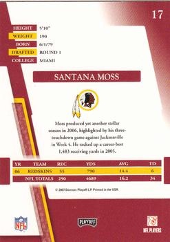 2007 Playoff Absolute Memorabilia - Retail #17 Santana Moss Back