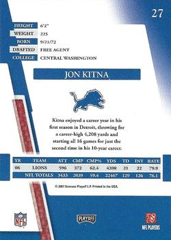 2007 Playoff Absolute Memorabilia - Retail #27 Jon Kitna Back