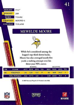 2007 Playoff Absolute Memorabilia - Retail #41 Mewelde Moore Back